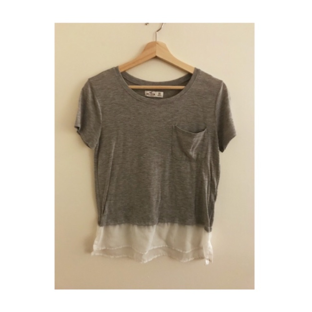 Hollister Chiffon Bottom Tee